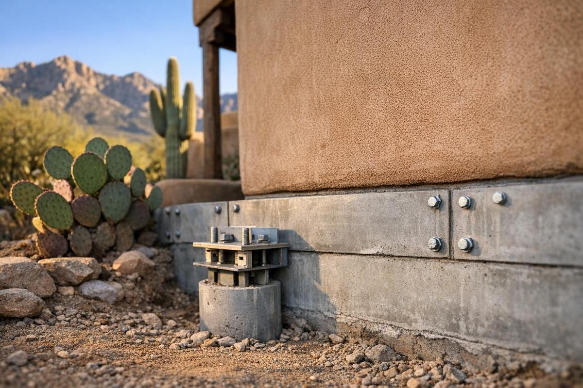 Durable foundation repair that lasts on a Tucson Arizona residential property